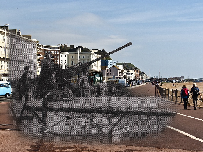 Anti Aircraft Gun on Hastings Seafront COMPELLING PHOTOGRAPHY